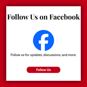 Follow Us on Facebook
Follow us for updates, discussions, and more.

Follow Us